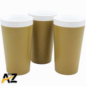 Lot Of 3 Vintage Insulated David Douglas Harvest Gold Sonic Welded Tumblers Cups